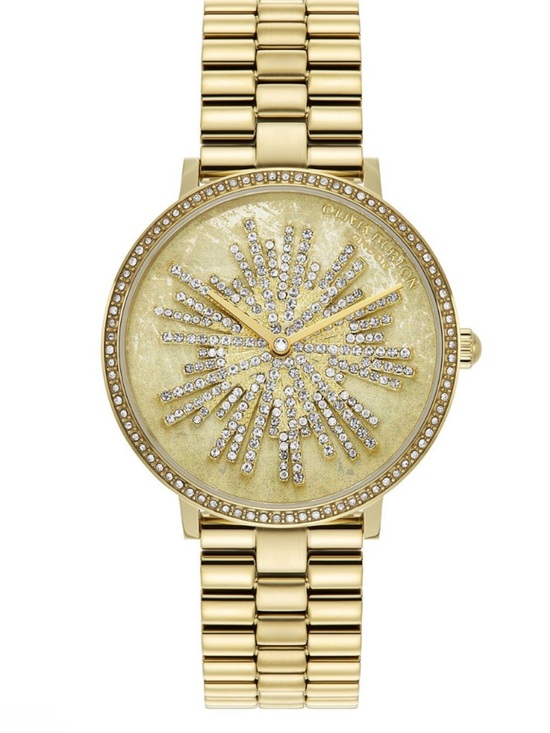 Olivia Burton Ice Burst Gold-Tone Stainless Steel Bracelet Watch 35mm Working main image 8